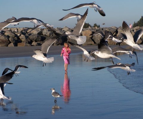 girl on beach