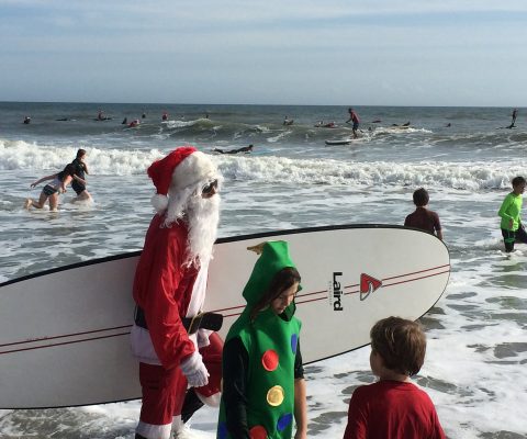 G- surfing santas